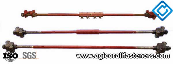 ordinary rail gauge rod and the insulated rail gauge rod 