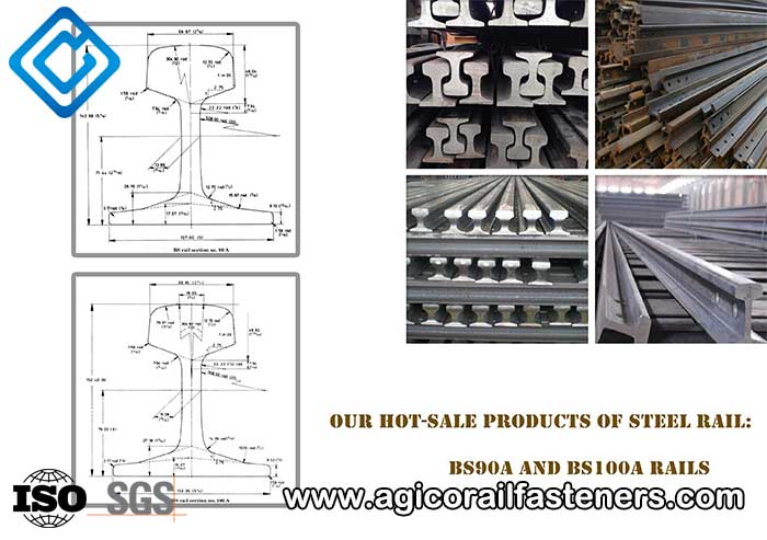 hot sale BS90A rail BS100A rail