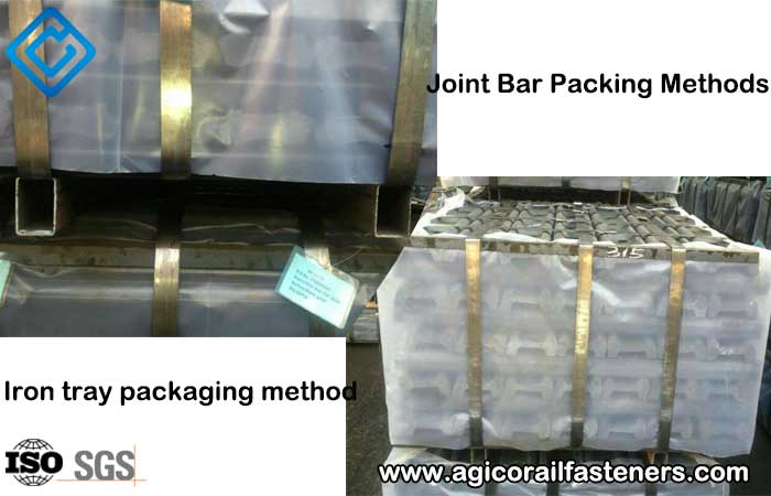 joint bar iron tray packaging method