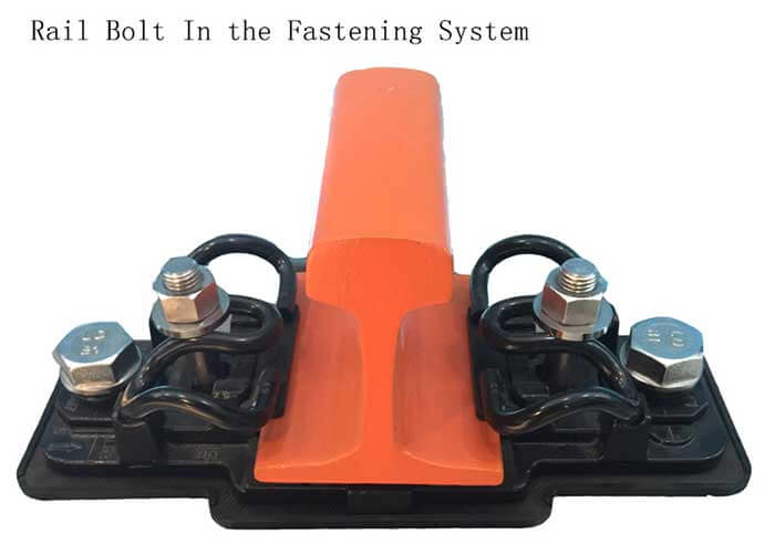 rail bolt in fastening system
