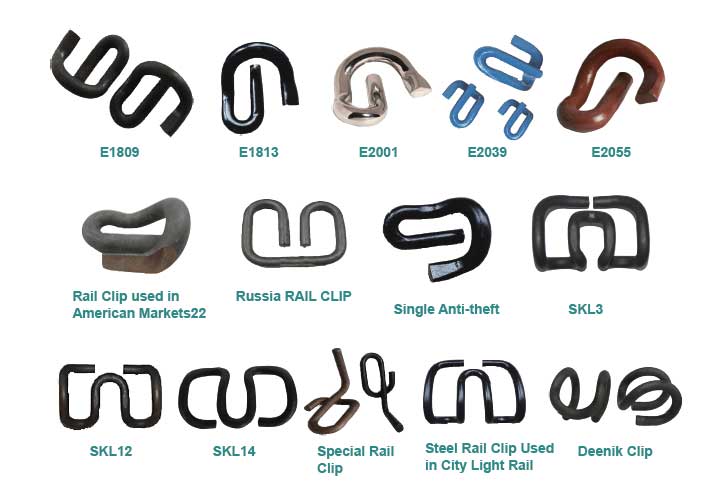 types of rail clips