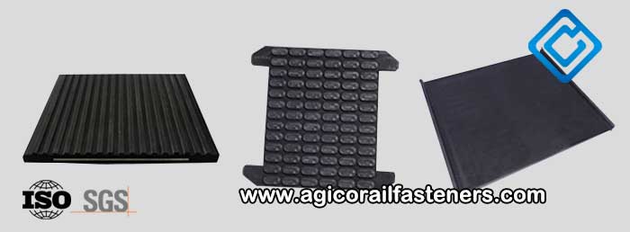 Under rail rubber pads