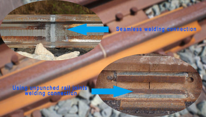 unpunched rail joints welding connection